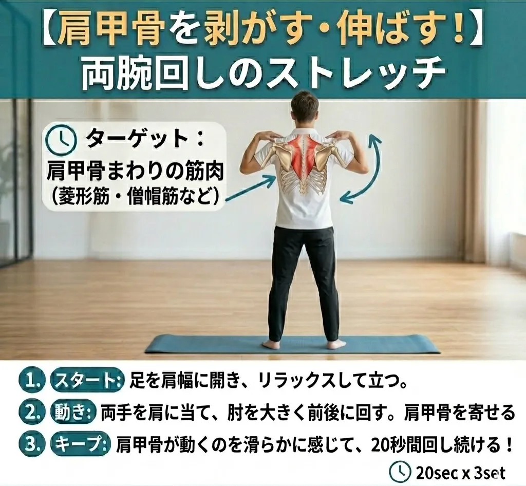 【肩甲骨、サボらせていませんか？👀】